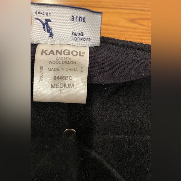 EUC Kangol Men’s Black Wool Dillon Hat, size medium, Cabbie Driving Newsboy - Picture 4 of 6